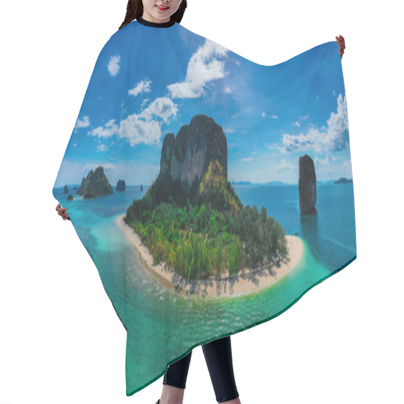 Personality  Aerial View Of Poda Island In Krabi , Thailand. Hair Cutting Cape