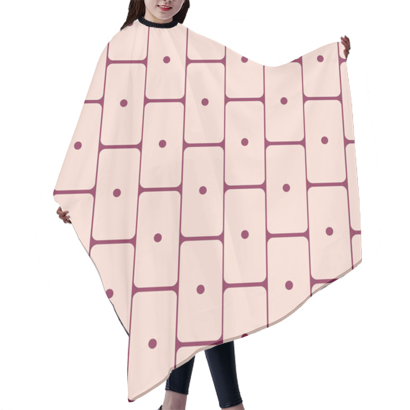 Personality  Epithelial Tissue Seamless Pattern Hair Cutting Cape