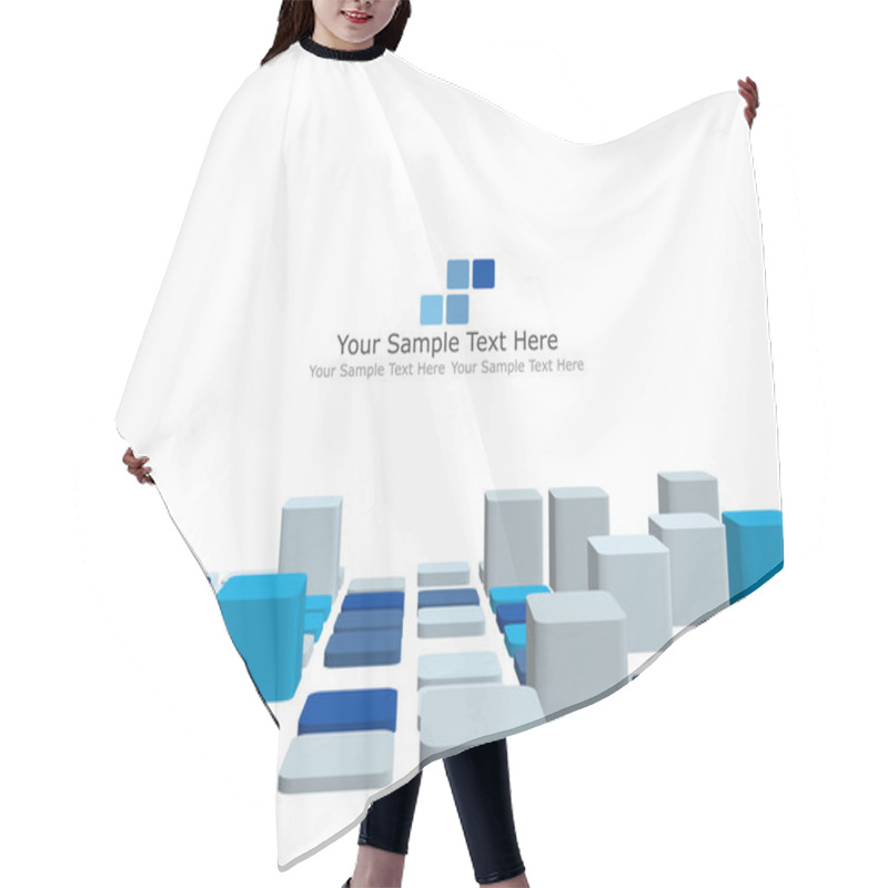 Personality  3d Checked Background Hair Cutting Cape