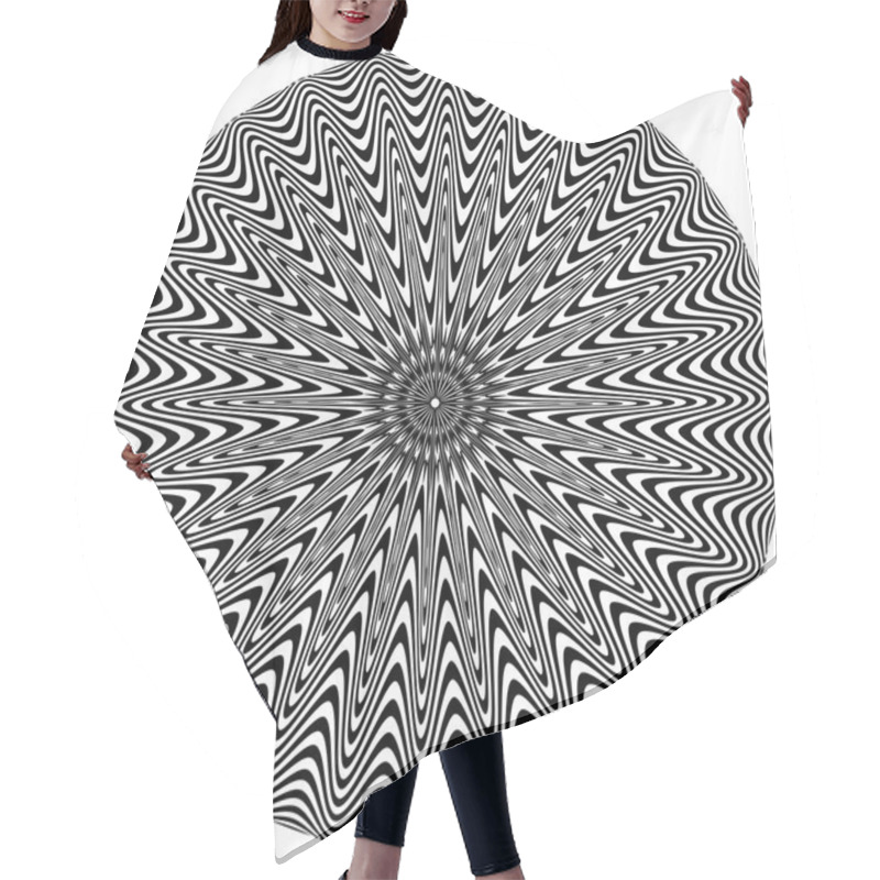 Personality  Psychedelic Pulse Hair Cutting Cape