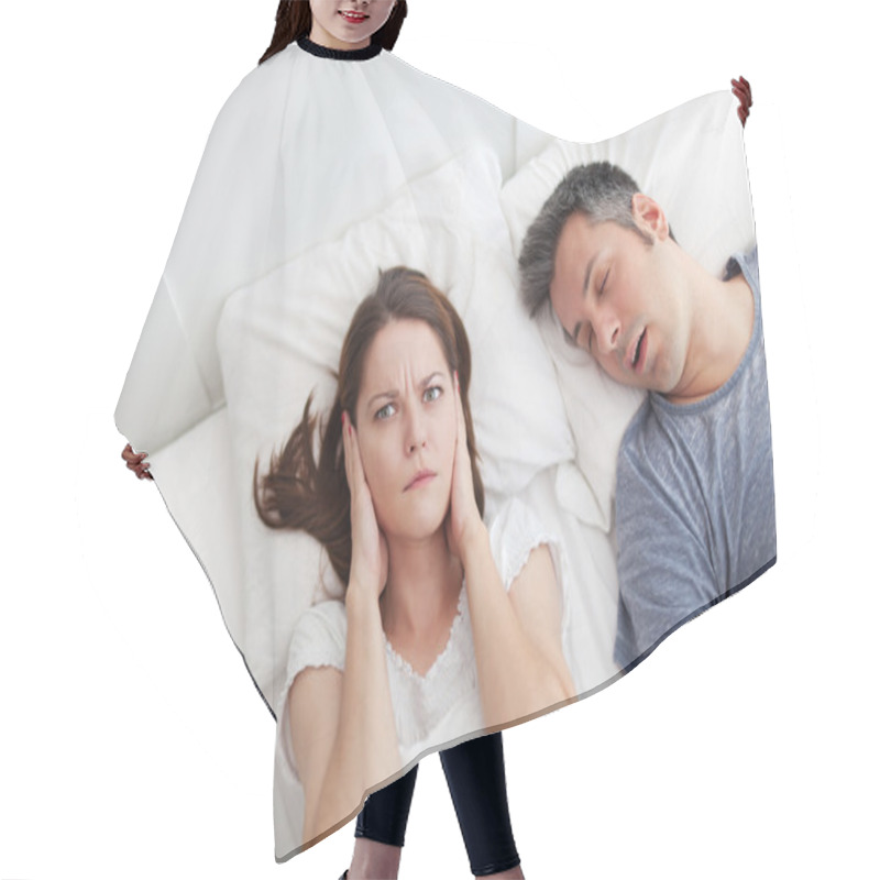 Personality  Snoring Husband Hair Cutting Cape