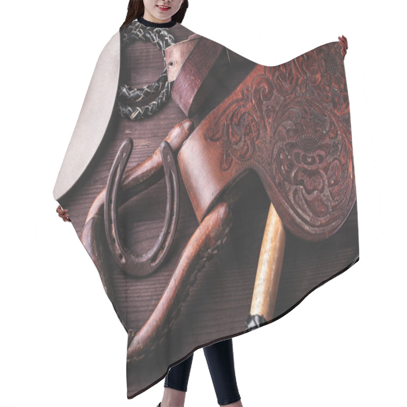 Personality  Clothes And Accessories For Horse Riding. Hair Cutting Cape