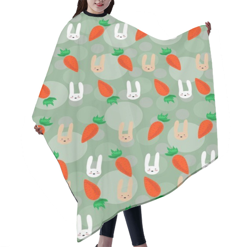 Personality  Muzzle Of Rabbits And Carrots Hair Cutting Cape