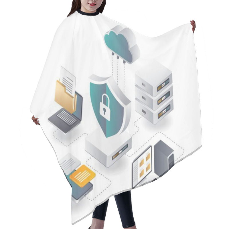 Personality  Endpoint Protection Cloud Server Hair Cutting Cape