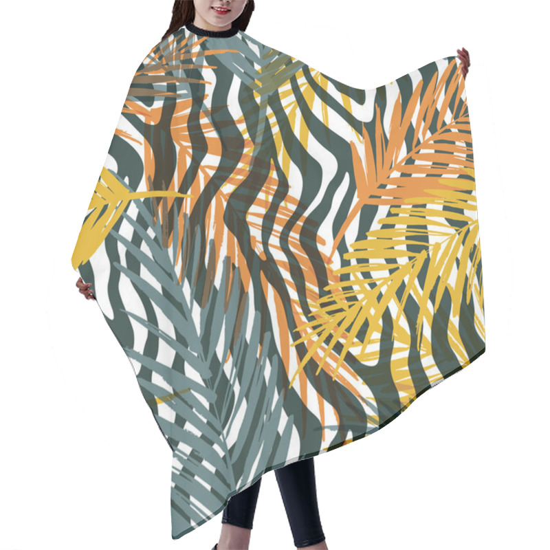 Personality  Seamless Exotic Pattern Hair Cutting Cape