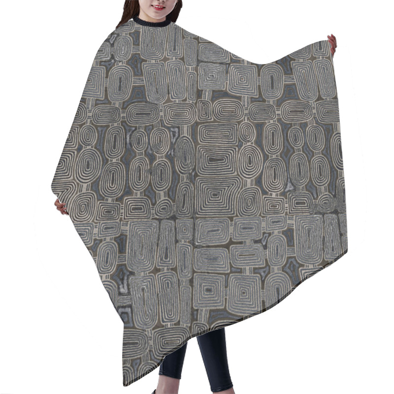 Personality  Geometry Modern Repeat Pattern With Textures Hair Cutting Cape