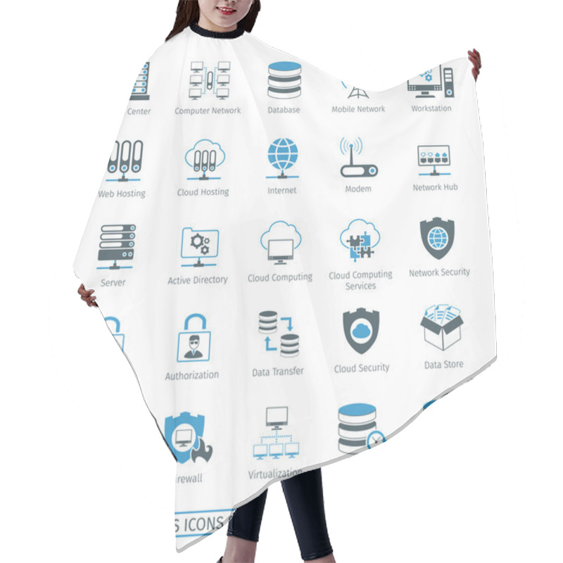 Personality  Networks Icon Set 01 Hair Cutting Cape