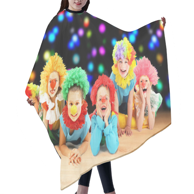 Personality  Funny Clowns At The Party Hair Cutting Cape