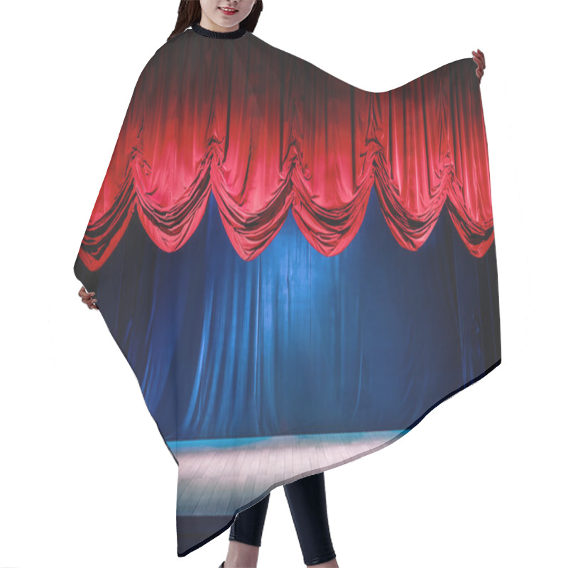 Personality  Theater Curtain With Dramatic Lighting Hair Cutting Cape