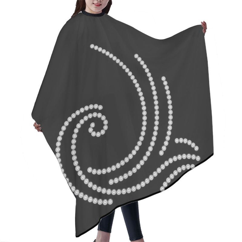 Personality  Decorative Wave Hair Cutting Cape