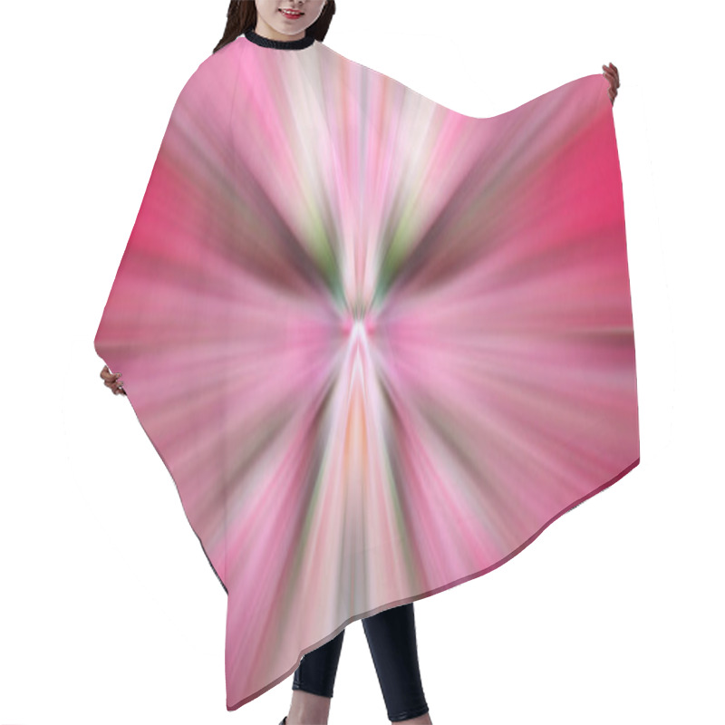 Personality  Abstract Stylish Pink Background For Design. Rays Of Light. Light From Central Point. Bright Flash Of Light. Dynamic Movement In Space.  Hair Cutting Cape