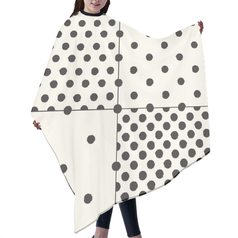 Personality  Polka Dot Seamless Patterns Set Hair Cutting Cape