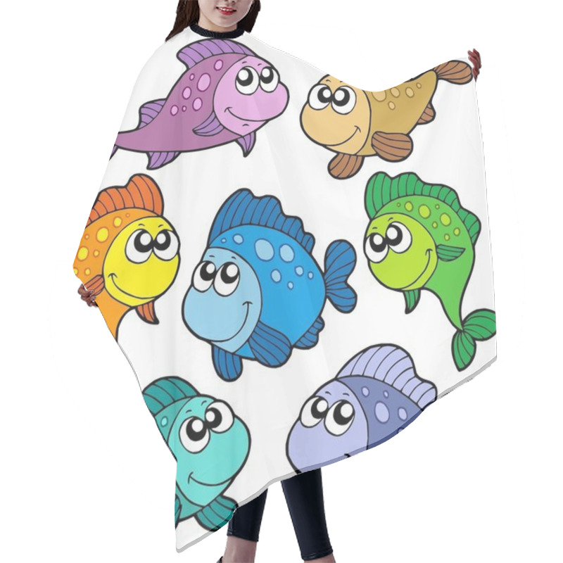 Personality  Various Cute Fishes Collection Hair Cutting Cape