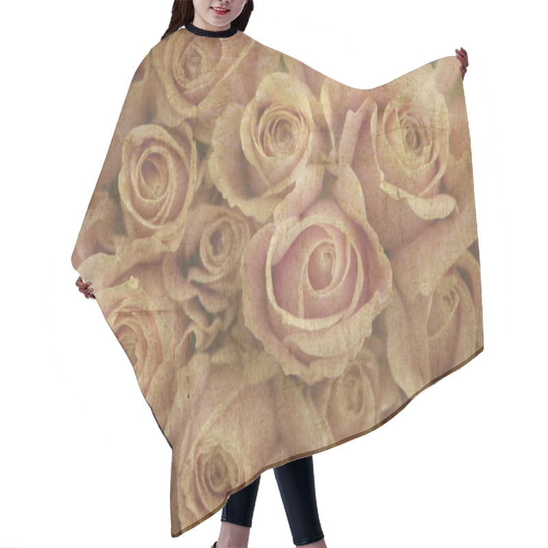 Personality  Flower Background Hair Cutting Cape