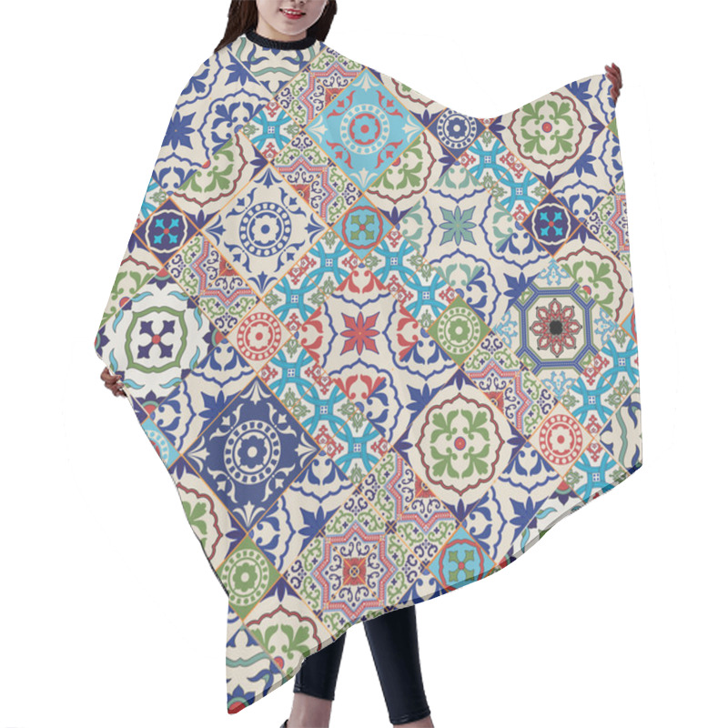 Personality  Gorgeous Seamless  Pattern Hair Cutting Cape