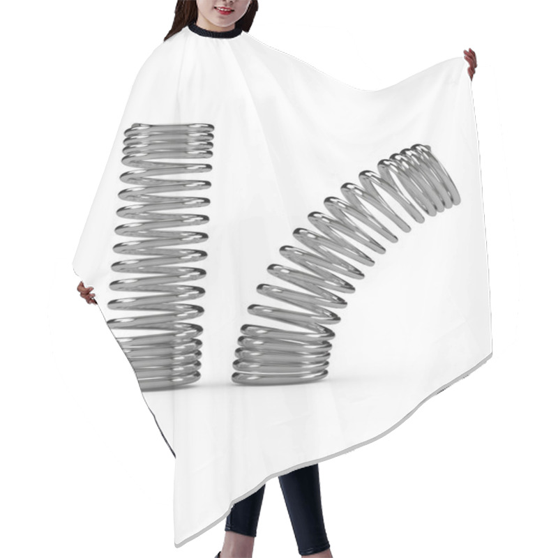 Personality  Metal Spring Hair Cutting Cape