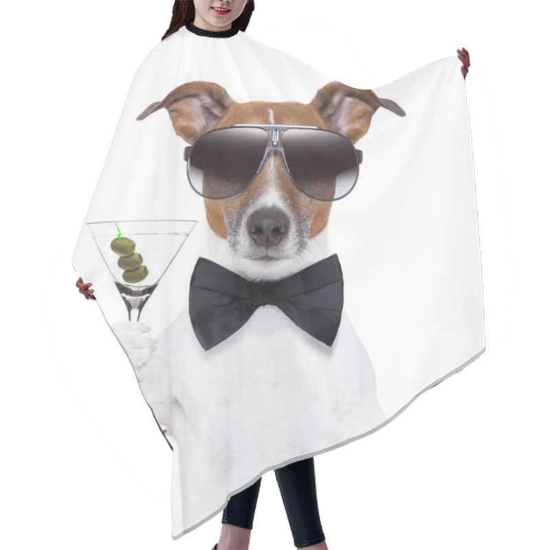 Personality  Martini Dog Hair Cutting Cape