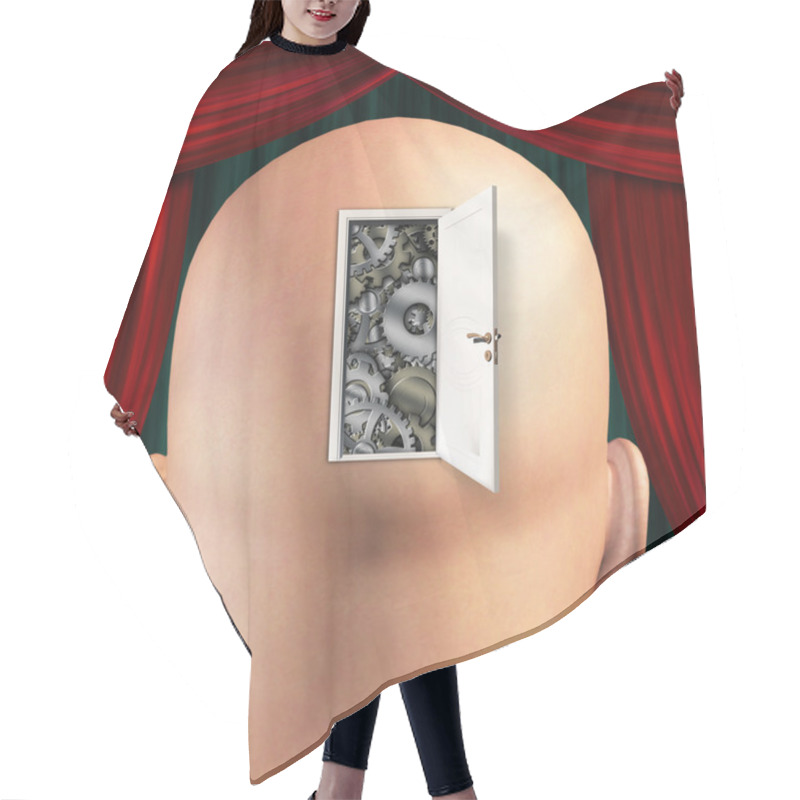 Personality  Doorway Mind Hair Cutting Cape