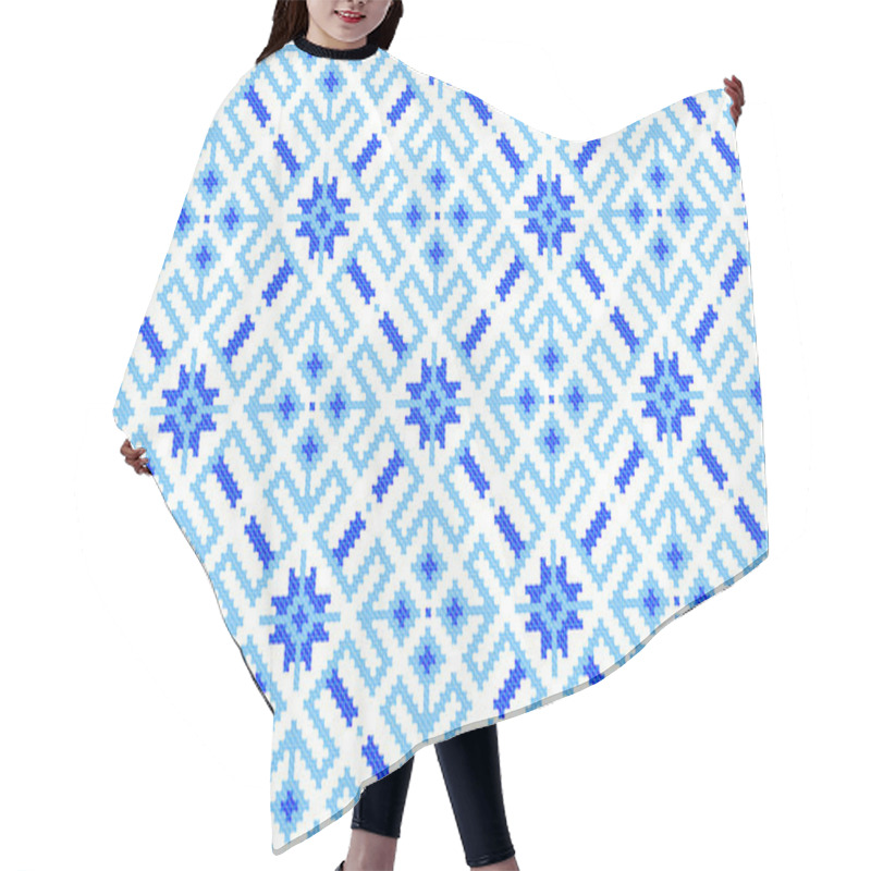 Personality  Seamless Winter Pattern Hair Cutting Cape