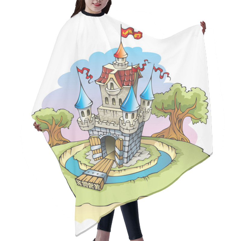 Personality  Fantasy Castle Hair Cutting Cape