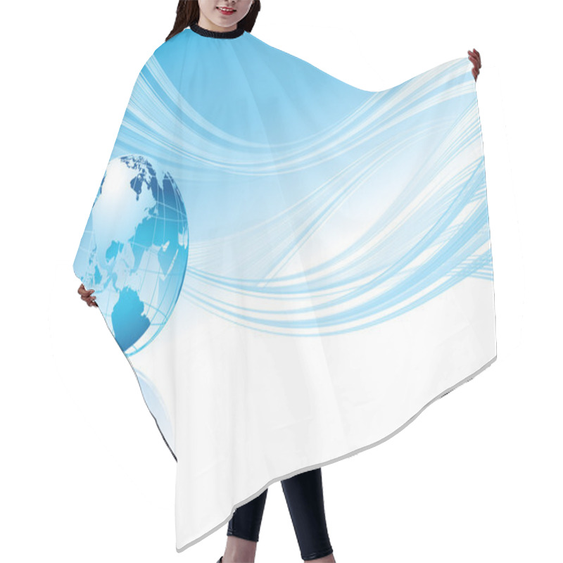 Personality  Abstract Banner Hair Cutting Cape