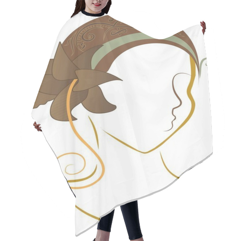 Personality  Girl With Lily Hair Cutting Cape