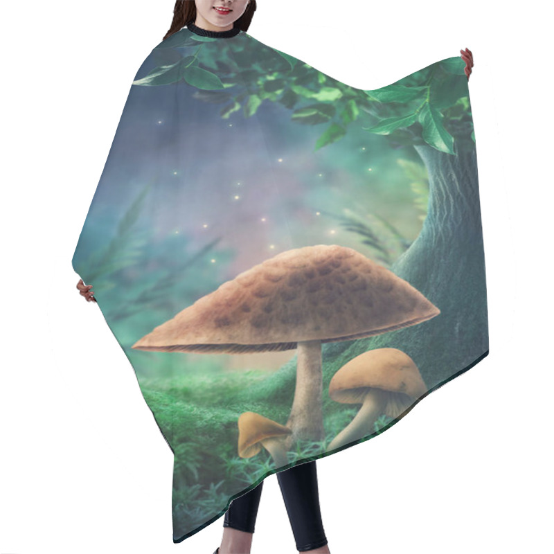 Personality  Magic Fairy Tale Mushroom Forest  Hair Cutting Cape