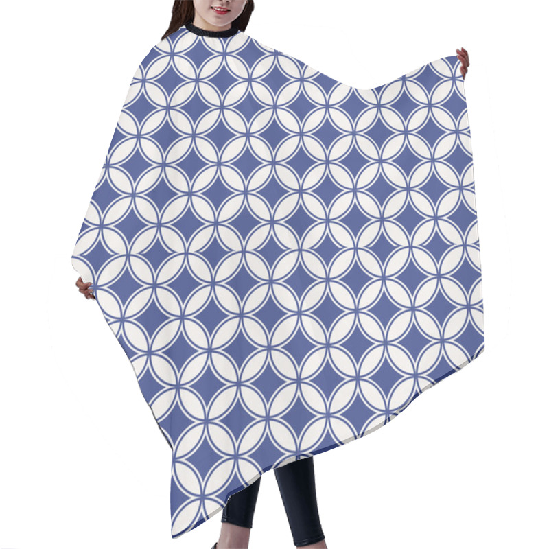 Personality  Monochrome Geometrical Pattern Hair Cutting Cape