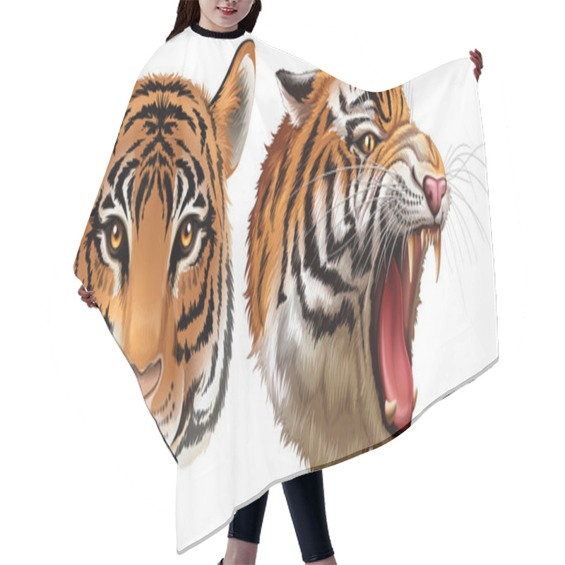 Personality  Head Of The Tigers Hair Cutting Cape