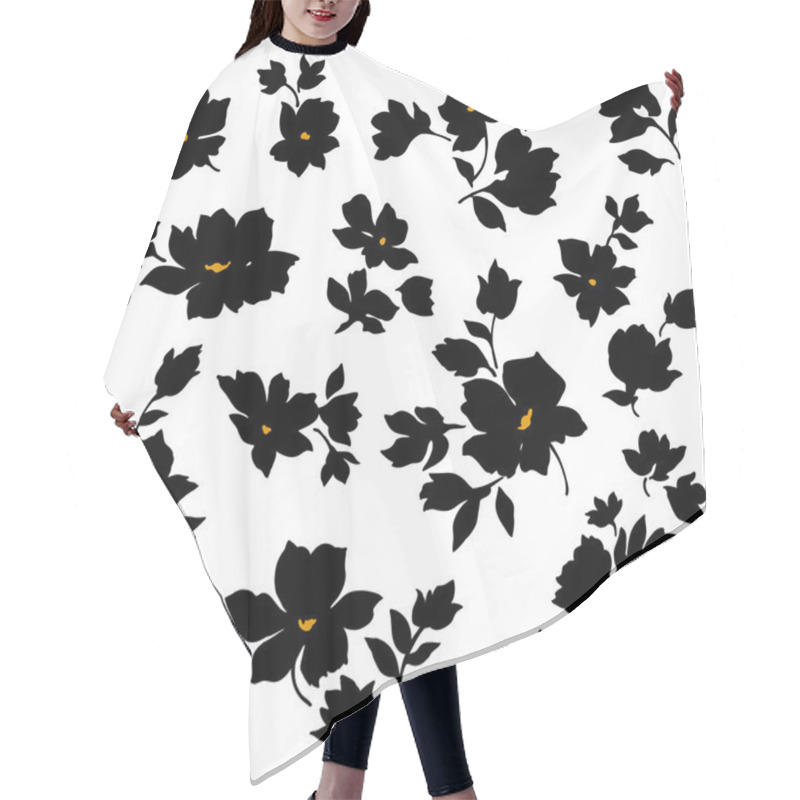 Personality  Flower Material Hair Cutting Cape