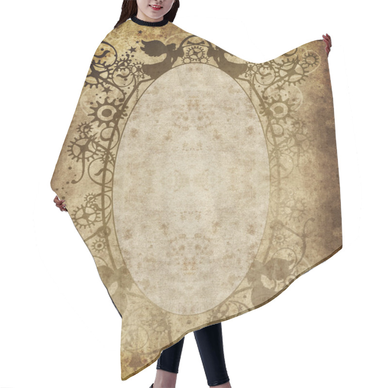 Personality  Steampunk Christmas Border 6 Hair Cutting Cape