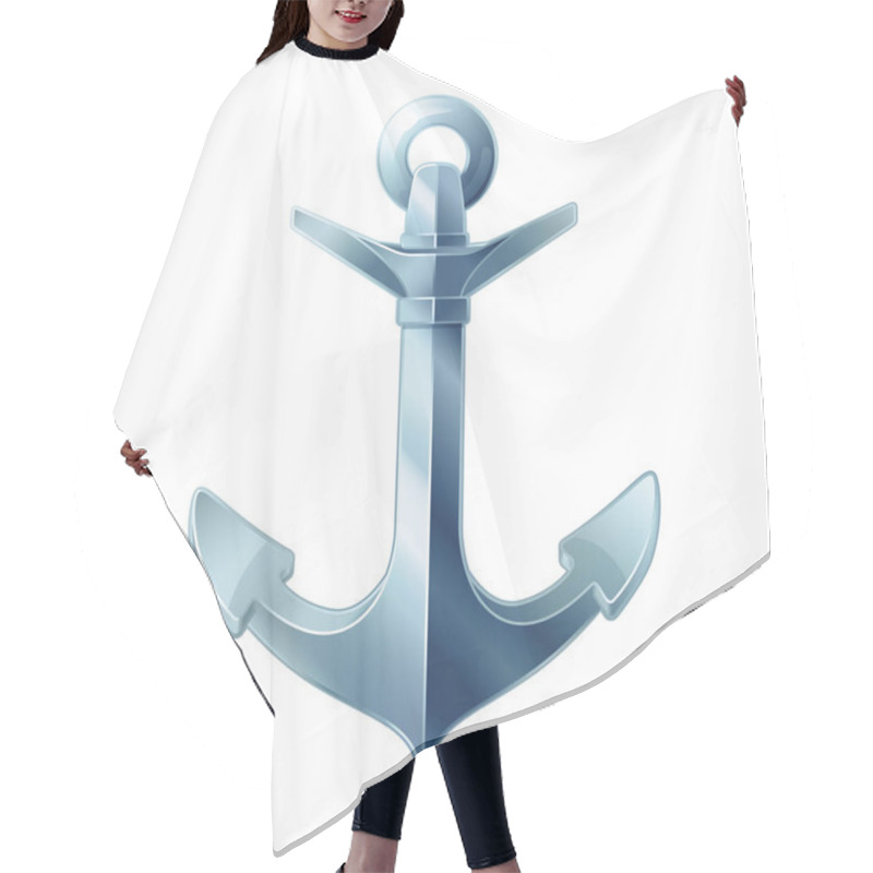 Personality  Vector Sea Maritime Icon Anchor Hair Cutting Cape