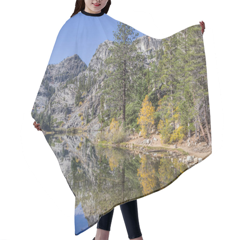 Personality  Eagle Lake In California, USA During Autumn Hair Cutting Cape