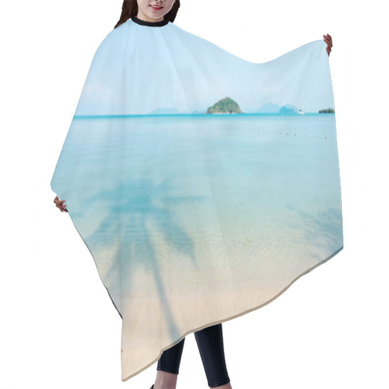 Personality  Panoramic View Of Tropical Sea In Summer, Beautiful Shadow Of Co Hair Cutting Cape