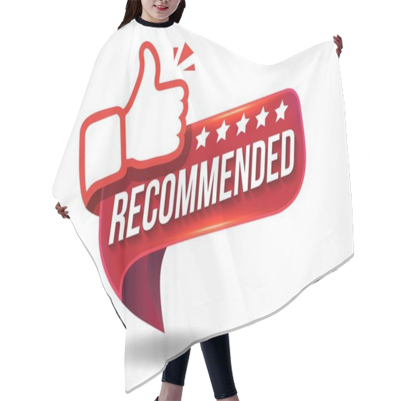 Personality  Modern Banner Design Recommended With Thumb Up Hair Cutting Cape