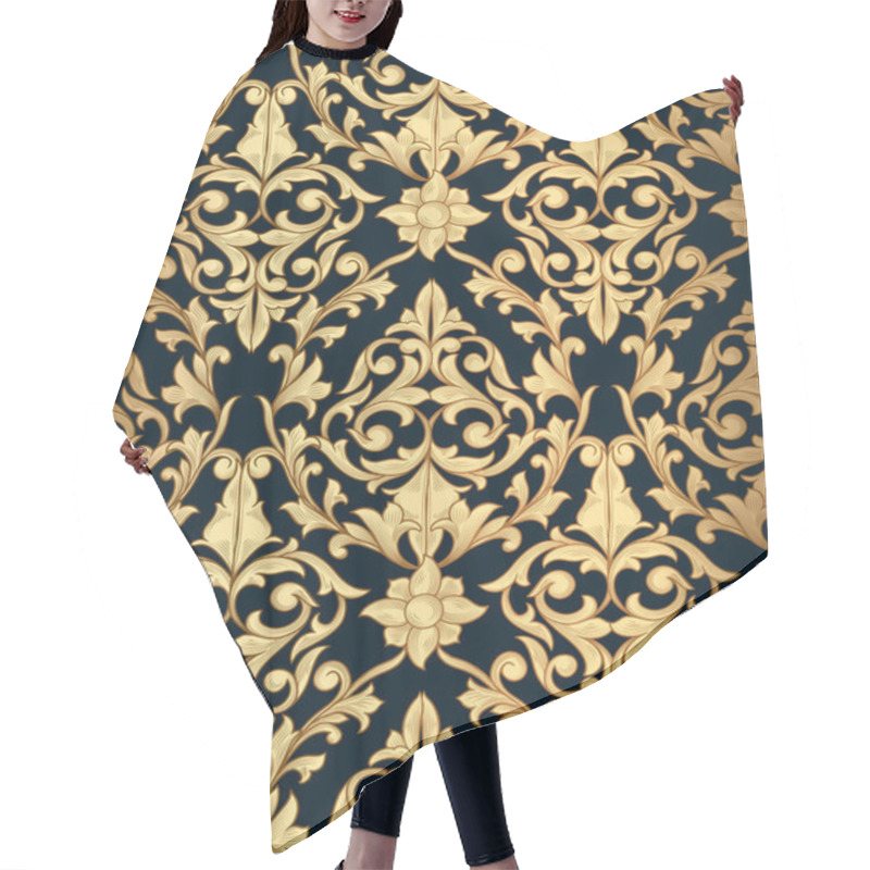 Personality  Seamless Decorative Pattern Hair Cutting Cape