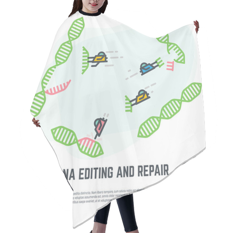 Personality  DNA Editing Nano Bots Hair Cutting Cape