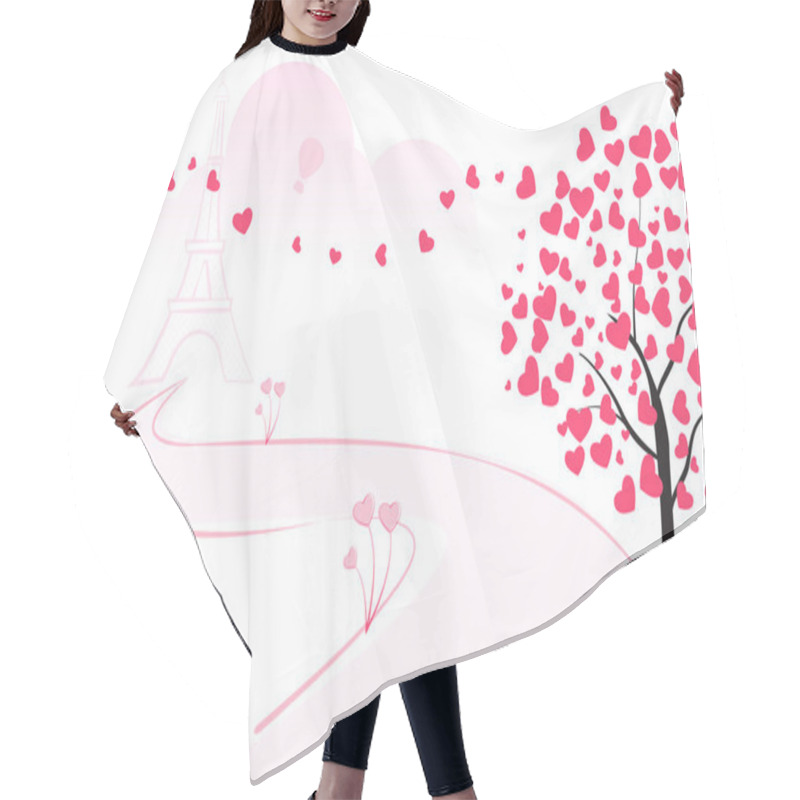 Personality  Love Tree Hair Cutting Cape