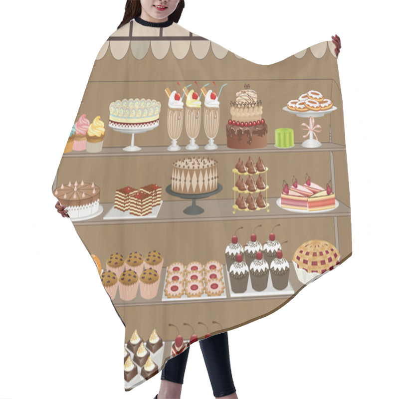 Personality  Sweet Shop Hair Cutting Cape