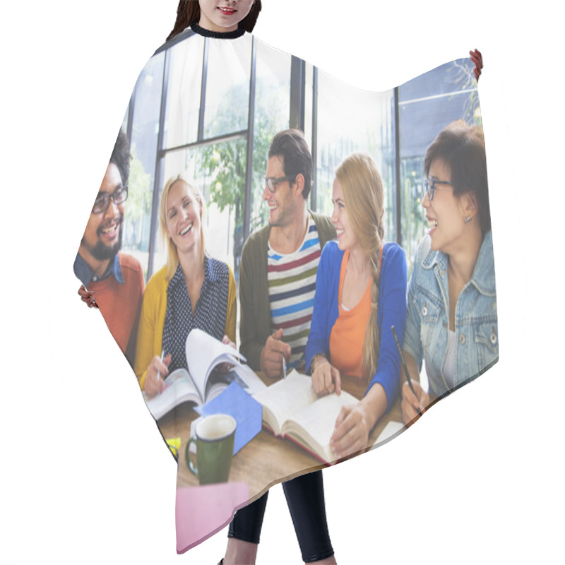 Personality  People Brainstorming Together Hair Cutting Cape