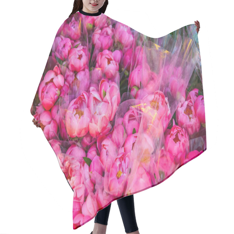 Personality  Peonies Hair Cutting Cape