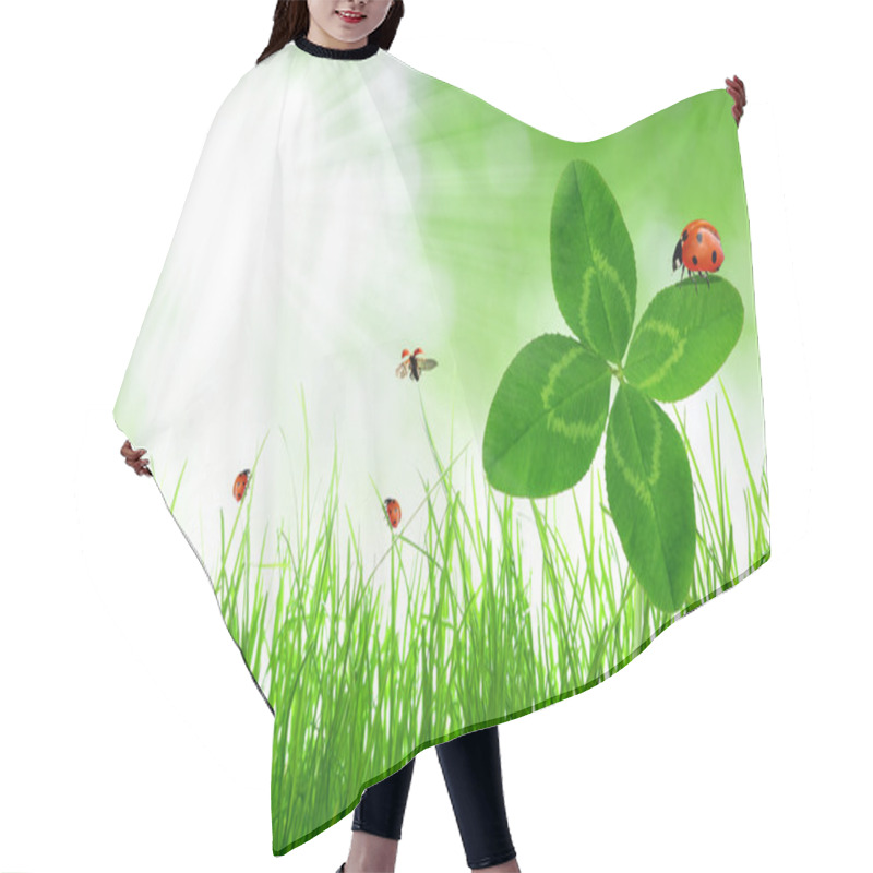 Personality  Clover And Ladybirds Hair Cutting Cape