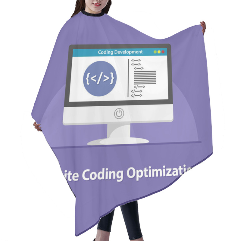 Personality  SEO Website Coding Optimization Hair Cutting Cape