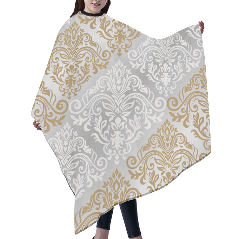 Personality  Seamless Pattern With Damask Ornament. Seamless Oriental Pattern Hair Cutting Cape