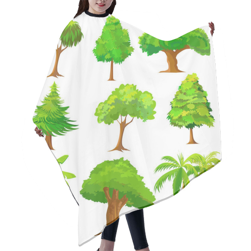 Personality  Collection Of Tree Hair Cutting Cape