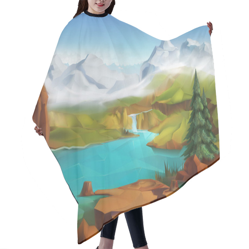 Personality  Landscape, Nature   Background Hair Cutting Cape