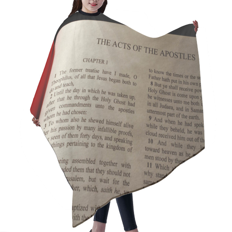 Personality  Chapter 1 Of The Book Of Acts In The New Testament Of The Holy Bible Hair Cutting Cape