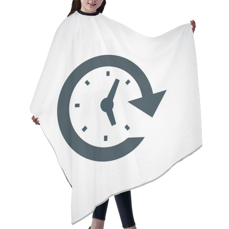 Personality  Time Icon Hair Cutting Cape