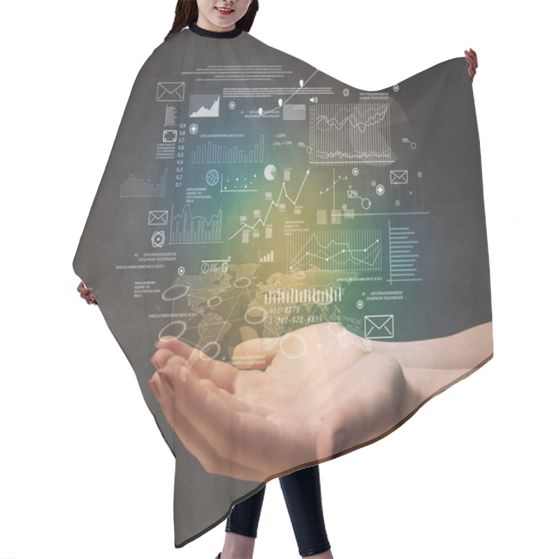 Personality  Hand Holding Business Plan  Hair Cutting Cape