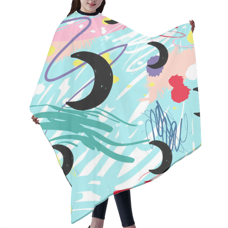 Personality  Modern Kids Seamless Pattern Hair Cutting Cape